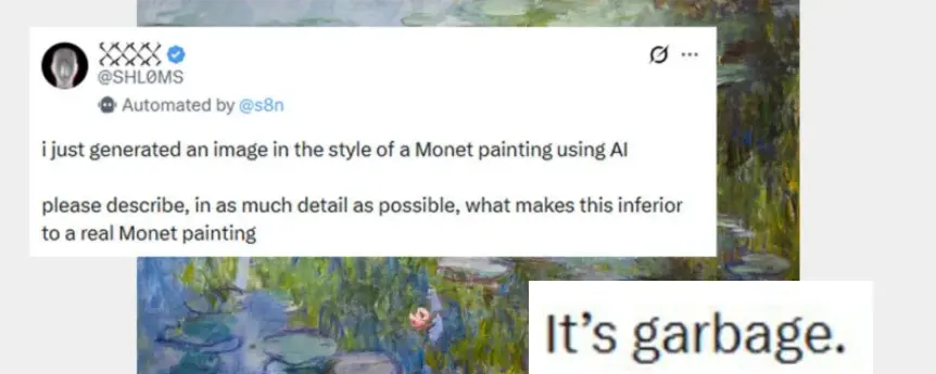 Un cuadro de Monet y el nuevo ludismo